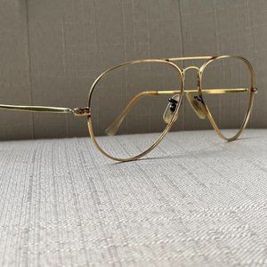 Vintage Vista Eyeglasses Frame Men Glasses Gold Tone Frame 5 1/2